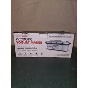 Ultimate Probiotic 8 Jars Yogurt Maker with Adjustable Temperature &Time Control